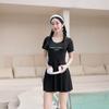 Traje de baño dividido tipo agua, traje de baño de verano para mujer, traje de baño deportivo que cubre el vientre, adelgazante, de moda, conservador, para aguas termales.