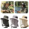Sombrero Plegable Unisex Anti-Mosquitos Con Malla Oculta Repelente Protección Contra Insectos Abejas Casual Exterior Protector Solar Gorra de Pesca