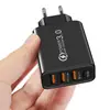 Novo cross-border atacado 3USB + PD Type-c carregador de telefone móvel multi-USB interface cabeça de carregamento de viagem