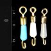 Clip de Linha Anti-Emaranhamento de Silicone com Conector de Anel Oito de Tensão Rápida e Forte, Clip de Linha Giratório Integrado para Linha de Pesca