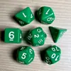 Juego de Dados Poliedros D&D con Patrón de Mármol, Color Mixto Transparente D4D6D8D10D12D20 Caras, Coc, Juego de Mesa, Juego de Siete Piezas