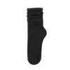 Calcetines Populares de Media Pantorrilla Transfronterizos para Hombres y Mujeres, Calcetines de Felpa de Color Sólido de Moda, Calcetines de Aguja Gruesa, Medias Deportivas Transpirables al por Mayor