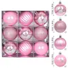 Bolas de Navidad Pintadas de Nuevo Producto Transfronterizo, Decoraciones para Ventanas, Regalos Navideños, Bolas Colgantes para Árbol de Navidad, Bolas Electroplateadas Multicolor, Juego de Caja de Regalo