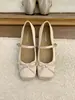 Primeiro Encontro Sapatos Mary Jane Sazonais que Aumentam a Altura para Mulheres 2026 Novos Sapatilhas Francesas Suaves com Laço de Balé