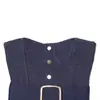 Atacado Fabricante de Roupas Femininas Transfronteiriço Primavera 2026 Estilo Europeu e Americano Body de Tubo sem Costas com Cinto Vestido Jeans