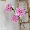 Flor de flor de hibisco peônia de 3 cabeças para simulação de casamento adereços de arranjo de flores decoração flor artificial guia de estrada de flores artificiais