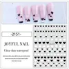 Pegatinas para Uñas Arte de Uñas Verano Color Contrastante Corazón Pegatinas 3D Francesas Adhesivas Lindas en Forma de Corazón Pegatinas para Uñas al por Mayor con Adhesivo