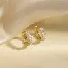 Exquisitos Aretes de Diamantes Micro-Incustados para Mujer, Estilo Coreano, Nicho, Sencillos, Compactos, Aretes con Forma de Diamante, Gama Alta, Elegantes, Aretes de Celebridad de Internet