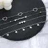 Pulsera con Borlas y Corazón Ins de Amanecer de Primavera para Mujer, Diseño Único de Lujo Ligero, Pulsera Combinada de Corazón Love de Celebridad de Internet