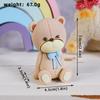 Inserto de Cartão Amarelo Versátil de Camada Dupla para Bebê Banner de Eva Decoração de Bolo de Aniversário de Bebê Cobra Pequena Ursinho Pequeno Ornamento