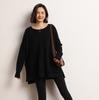 Suéter de Cashmere 2026 Outono e Inverno Novo Feminino Gola Redonda Pulôver Solto Tamanho Grande Estilo Curto Slim Casual Suéter de Tricô