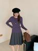 Estilo Coreano Diseño de Lazo Trasero Prendas de Punto Básicas para Mujer Otoño e Invierno Nuevo Top Adelgazante 1354