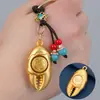 Pinza de cangrejo de cobre de imitación cadena de llaves giratoria 12 signos del zodíaco manos colgante de llave de coche rico lugar escénico regalo popular