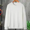 Moletom masculino de outono e inverno, com forro de fleece, grosso, quente, de corte solto, estilo coreano, de manga longa