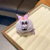 Bonita Bolita de Peluche Morada Pinza para el Pelo de Niña Suave y Linda Peluda Kuromi Accesorios Versátiles para el Cabello de Niños Pinza Lateral para el Fleco Pinza Superior