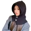 Gorro Pasamontañas Corea del Sur Otoño e Invierno Moda para Parejas Gorro Cálido Bufanda de Una Pieza Tejido Protección para las Orejas Gorro de Lana