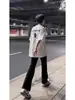 Jeans Preto High Street Americano Masculino Verão Calça Slim de Perna Reta Marca Tendência Calça Slim Cleanfit