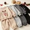 Nuevas sudaderas casuales de primavera y otoño para niños estilo comercio exterior, tops de moda estilo coreano para niños y niñas, sudaderas con estampado de dibujos animados para bebés y niños mayores