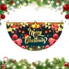 2026 Nova Bandeira Semicircular de Natal Amazon Decoração de Feriado Transfronteiriça Bandeira Personalizada de Natal em Forma de Leque