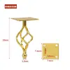 Pés de Sofá de Linha Torcida Luxo Leve Pés de Mesa de Centro Vazados Acessórios de Ferragens para Móveis Pés de Gabinete Pés de Suporte para Gabinete de TV