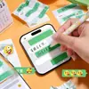 Nuevo Bloc de Notas Mensaje Burbuja Verde Creativo Pegatinas de Emoticonos de Chat Divertido Pegatinas para Material de Cuaderno de Clase
