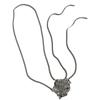 Collar de flores huecas de estilo frío y ligero de lujo para mujer, elegante y moderno, con diseño de nicho, cadena de clavícula ajustable y extraíble.