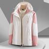 Birdfz Impermeable y Cortavientos Hombres Conjunto Tres en Uno 0.05kg Pieza Chaqueta de Montañismo Impermeable y Cortavientos Ropa de Trabajo para Mujer
