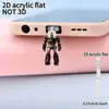 Protetor de Porta de Celular Tema Água-viva Fofo 2D para Conector iPhone/Type-C Android Desenho Animado