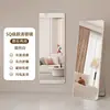 Espejo de cuerpo entero, espejo de pie, diseño simple, montado en la pared, adecuado para uso doméstico, espejo de vestidor, dormitorio de estudiantes, estilo popular, espejo de tocador para dormitorios de niñas