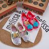 Melissa Melissa 2023 Zapatos para niños Boca de pez Concha Sirena Sandalias Zapatos de playa Zapatos dulces Niña Pequeña Rojo