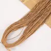 Banda elástica redonda de 0.8-2.0 mm, cordón elástico de látex colorido para joyería, manualidades hechas a mano y pulseras