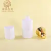 Em estoque frascos de vidro redondos retos 30-120ml, frasco de loção 100ml, frasco de creme 30g/50g, materiais de embalagem para cuidados com a pele