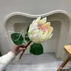 Haste Única de Grande Flor Imperial, Flor Artificial, Flor Sul-Africana com Almofada de Agulhas, Flor do Rei para Decoração de Casa, Arranjo Floral Decorativo Suave