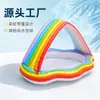 Piscina inflable de arcoíris para niños, juguete de material PVC personalizado por el fabricante