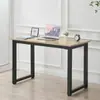 Mesa de Computador, Mesa de Estudo Doméstica para Desktop, Mesa Simples, Mesa de Escrita para Quarto, Mesa de Escritório Moderna, Mesa Pequena Retangular