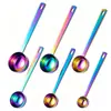 Cuchara Medidora de Acero Inoxidable 304 de 5 ml para Hornear, Medir Polvos, Condimentos Caseros, Leche en Polvo, Granos de Café, Cuchara de Mango Largo