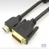 Fornecimento direto da fábrica Adaptador HD banhado a ouro Linha de conexão de computador HDMI PARA DVI Linha DVI PARA DVI
