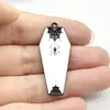 Halloween Transfronteiriço Europeu e Americano Personalizado Retrô Aranha Caixão Pingente com Gotejamento de Óleo Brincos Colar Acessórios de Joias DIY