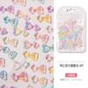 50 Laços de Resina Acessórios para Arte de Unhas Aurora Gelo Transparente Colorido Misto Streamers Estéreo DIY Acessórios de Diamante para Unhas