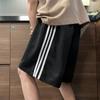 Shorts de Moda Estilo Hong Kong 2026 para Hombre, Shorts Holgados Estilo Hip-Hop Streetwear con Tres Rayas, Shorts Casuales de Playa para Verano