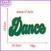 Suministro directo de fábrica Danza toalla en forma de corazón insignia bordada insignia parche parche de tela accesorios de ropa joyería