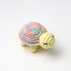 Pingente de Boneca de Crochê Popular Feito à Mão Transfronteiriço, Enfeite de Tartaruga Pequena de Crochê com Fio, Acessório de Pingente para Chaveiro Tricotado