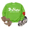 Banana bad ass nana Amazon eBay sitio independiente de moda versátil sudadera de mujer con mangas de corazón