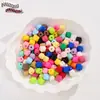 Forma Geométrica de Goteo de Aceite Colorida de Doble Cara Agujero Recto de Acrílico Cuentas Sueltas Cuentas para DIY Llavero de Teléfono Celular Accesorios de Joyería