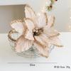 Produto Novo Transfronteiriço 30cm Veludo de Alta Qualidade Glitter Flor Artificial Flor de Natal Pingente de Decoração de Árvore de Natal