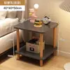 Mesa de noche simple de madera maciza alternativa para dormitorio, estante de almacenamiento para el hogar, mesa pequeña para casa de alquiler, mesita de noche, mesa de café pequeña