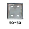 Acessórios para Calha de Sol Conexão de Canto Acessórios de Conexão Solar Instalação em Tubo Quadrado Fixador de Tubo Quadrado Universal