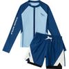 Roupa de Banho Infantil para Meninos, Conjunto de Duas Peças para Crianças Maiores, Novo Estilo 2025 Maiô e Bermuda de Banho para Meninos, Conjunto de Natação e Águas Termais com Proteção Solar