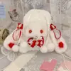 Bolsa de Conejo Lolita Japonesa, de Alto Valor y Exquisita, Bolsita de Conejo Linda para Chica JK, Bolso Cruzado, Bolso de Mano Suave de Perlas para Chica