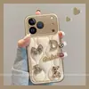 Adecuada para Apple 18 Pro Max y iPhone 18 Pro, esta elegante y de alta gama funda para teléfono presenta un nuevo diseño de otoño/invierno con un motivo de oso metálico de cobertura total.